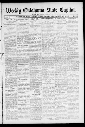 Weekly Oklahoma State Capital. (Guthrie, Okla.), Vol. 5, No. 34, Ed. 1 Saturday, December 23, 1893